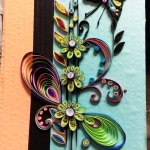 Quilled Flowers with Butterfly #1