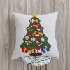 Single Christmas Tree Hand Embroidered Cushion Cover