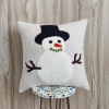 Christmas Tree and Kids Hand Embroidered Cushion Cover