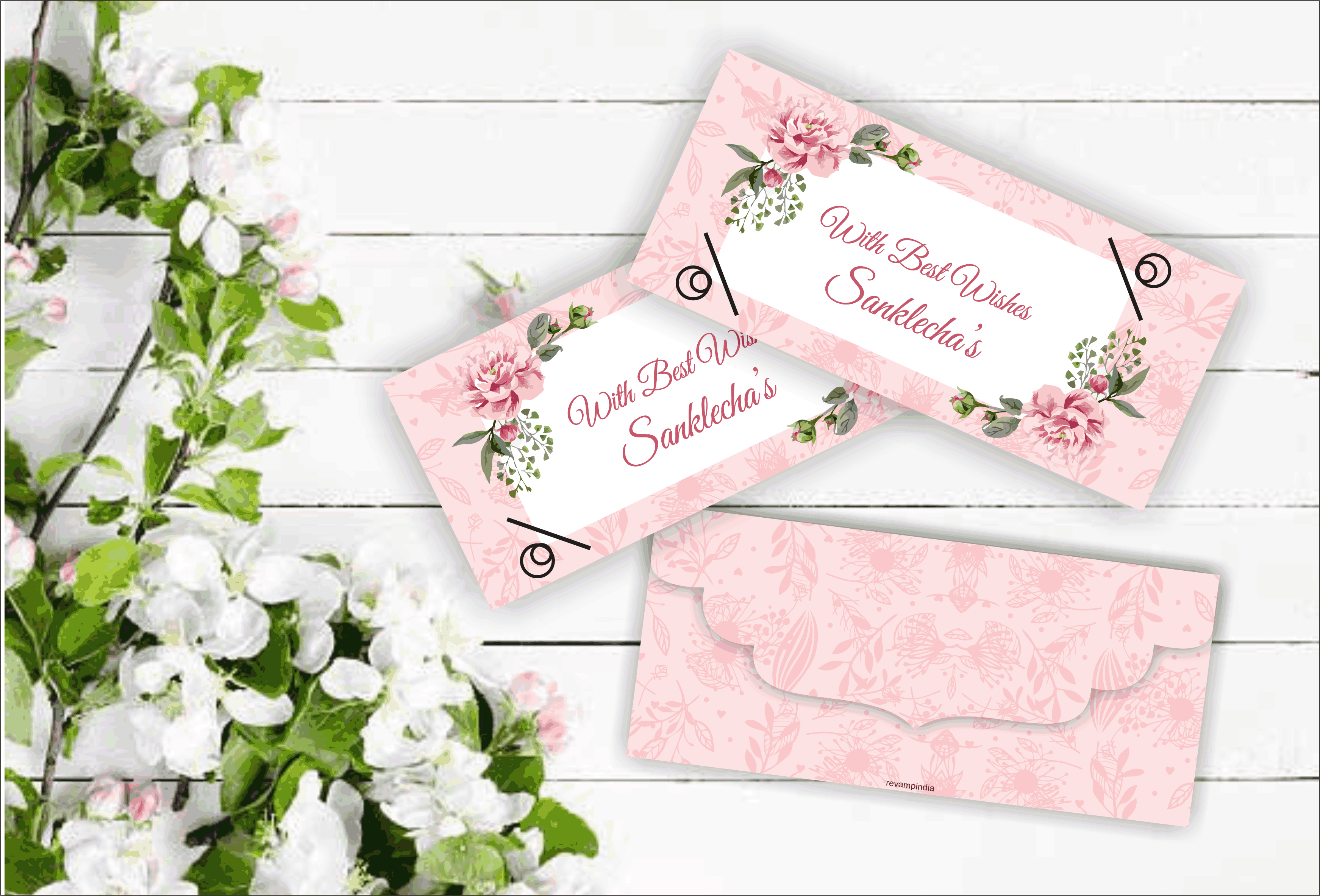 Pink City Blooming Envelopes