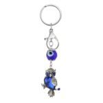 Evil Eye Keychain Owl