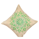 Mandla Green Handpainted Cushion Cover 1024x10242x