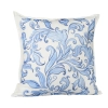 Blue Pottery Khadi Handpainted Cushion Cover