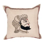 Handpainted King Beige Cushion Cover 1024×1024@2x