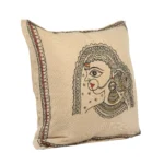 Handpainted Rajasthani Cushion Cover In Beige 1024×1024@2x