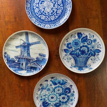 Blue Pottery Ceramic Plates