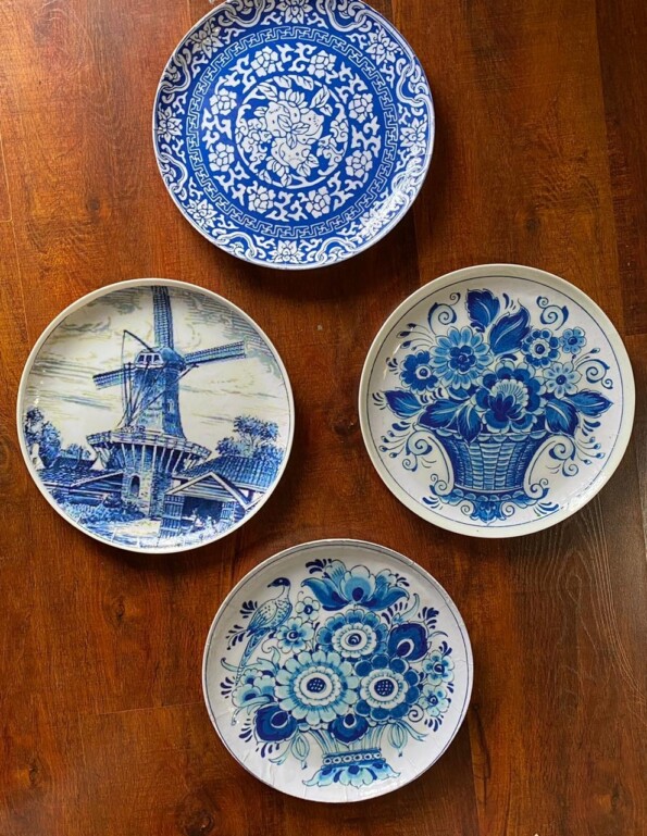 Blue Pottery Ceramic Plates