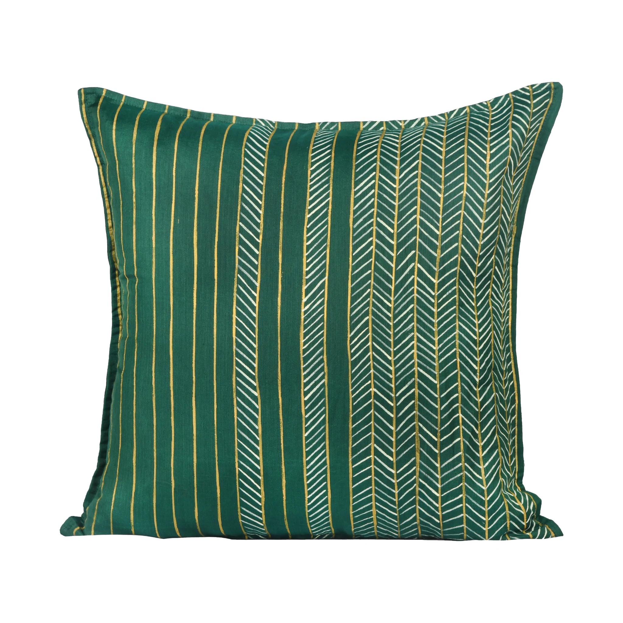 Handpainted Green Cushion Cover 1024×1024@2x