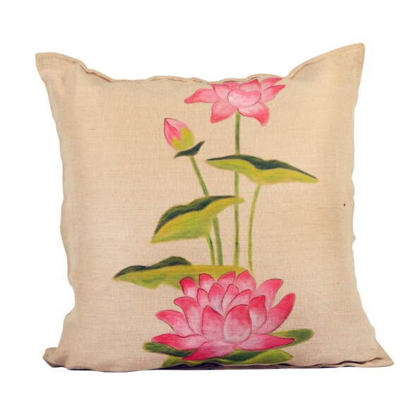 Lotus Cushion Cover In Beige 1024x1024@2x (1)