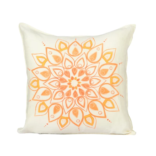 Mandla Orange Handpainted Cushion Cover 1024x1024@2x