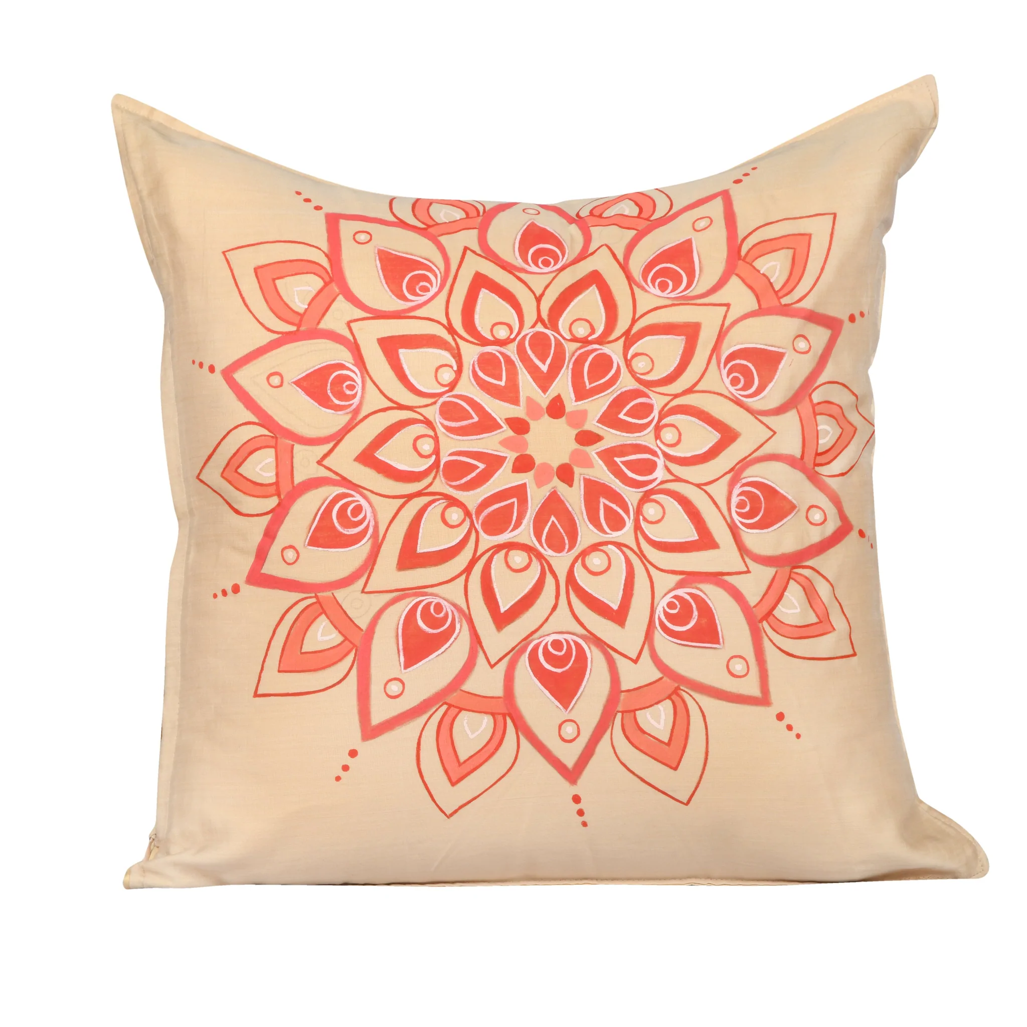 Mandla Red Handpainted Cushion Cover 1024×1024@2x