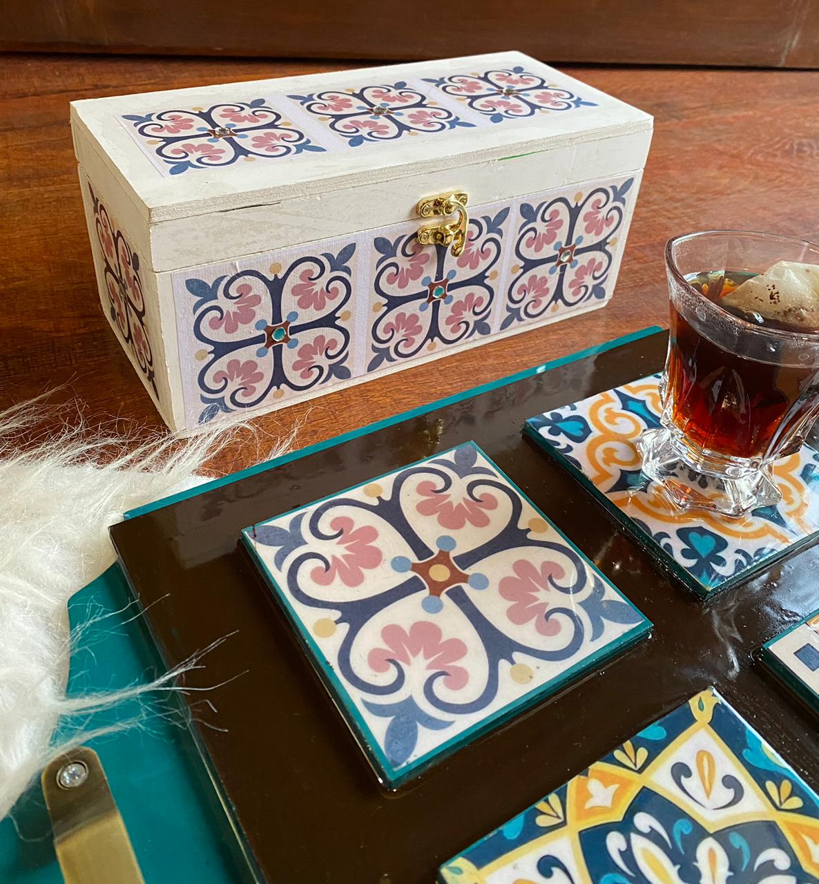 Mosia Tray And Tea Box Set 1