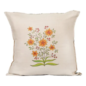 Mughal Sunflower Handpainted Cushion Cover 1024x1024@2x