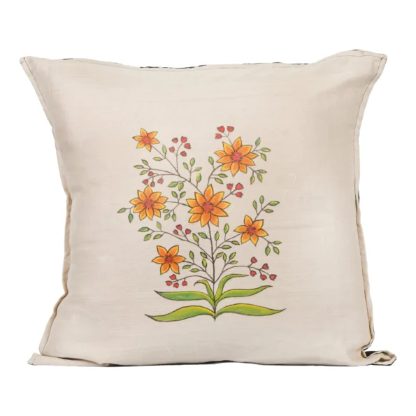 Mughal Sunflower Handpainted Cushion Cover 1024x1024@2x