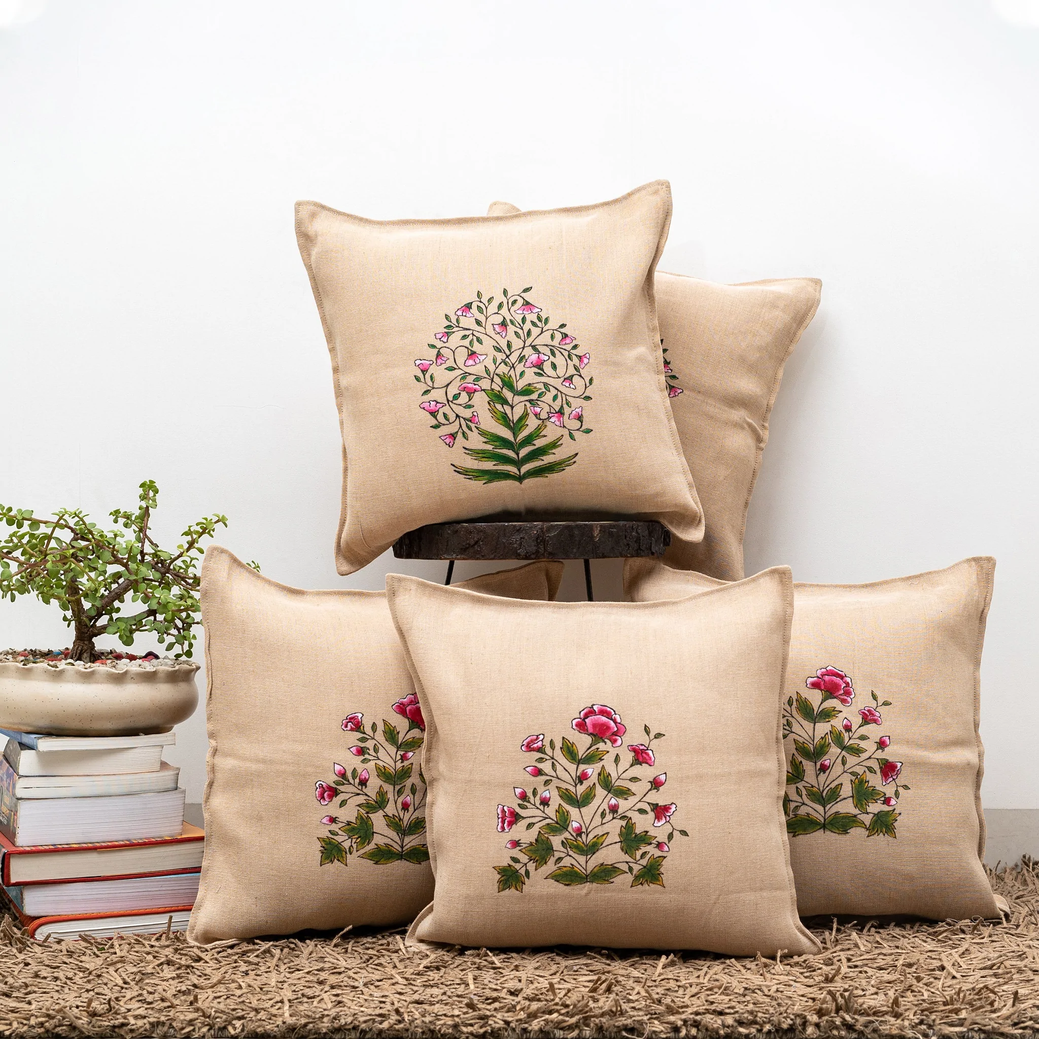 Peacock Cushion Cover Set Of 5 1024x1024@2x