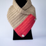 Freshly Handmade Beige-Peach Woolen Winter Cowl Scarf| Neck Warmer |Collar for Men and Women |Free Size | Ideal Gift