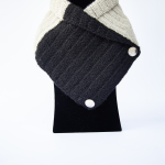 Grey-Black Neck Warmer| Woolen Winter Cowl | Scarf |Collar for Men and Women |Free Size | Ideal Gift | Handmade