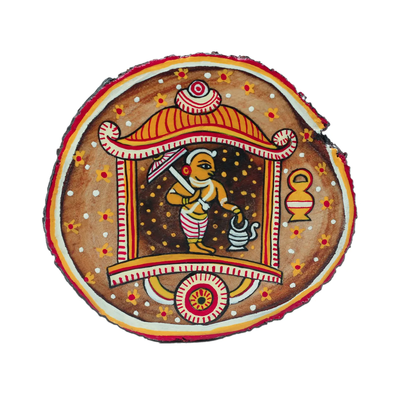 Office Decor Items Hand Painted Wooden Coaster Designs Guthali 1024×1024@2x