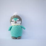 Handmade Crochet Pingu | Soft Toy for Boys & Girls | Non-Toxic, & Eco-Friendly Stuffed Animal | | Birthday Gift | 9 Inches Tall | Made in India ( Sea Green )
