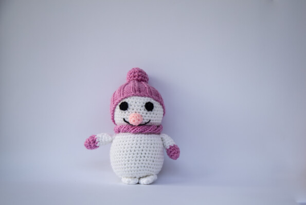 Snowman Pink Min