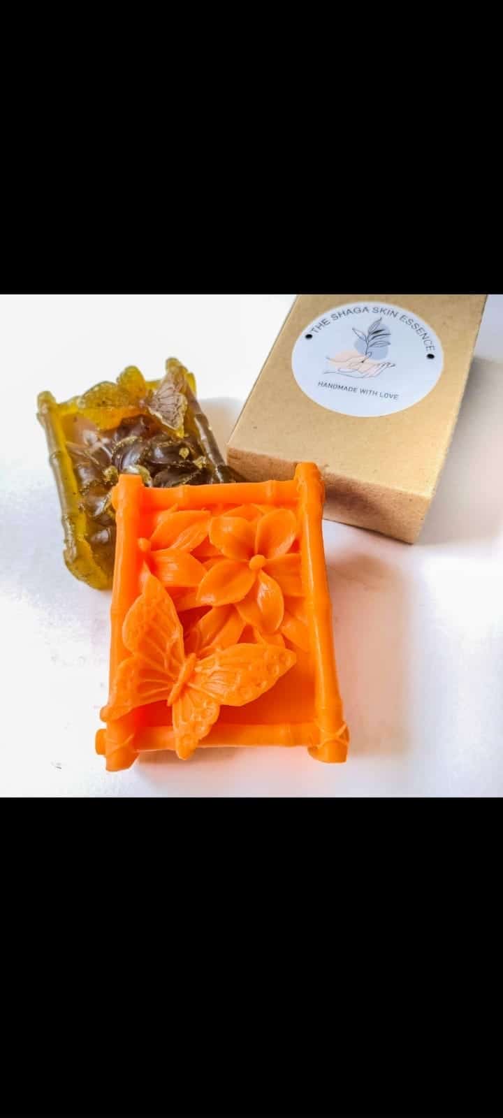 Orange Butterfly Soap 1