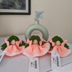 Handmade fragrance dolls set of 3 – Peach