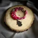 Hamsa – Pink Agates Bracelet