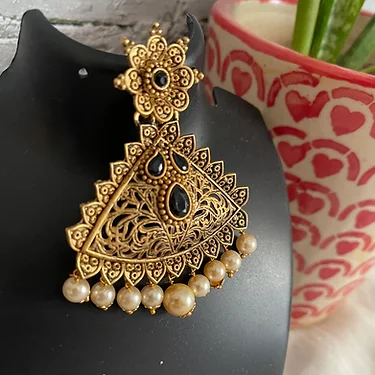 Suhani – Pink Kundan, Antique Earrings