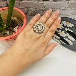 Pankh – AD Silver & Gold Tone Ring