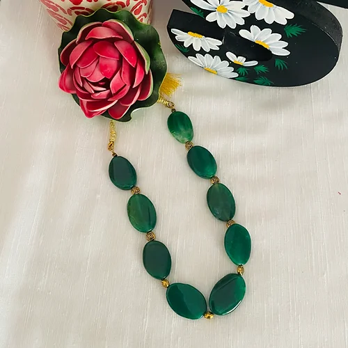 Nilofer – Kundan Meenakari Necklace Set (Royal Blue )