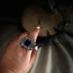Jharokha – Blue Enamelled Ring
