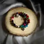 Heart to Heart – Rainbow Agates Bracelet