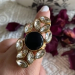 Kundan Stone Ring – Free Size
