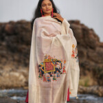 Pichwai Chanderi Silk Hand Painted Dupatta