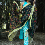 Kalamkari Linen Hand painted Dupatta