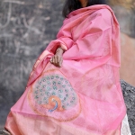 Pichwai Chanderi Silk Hand Painted Dupatta