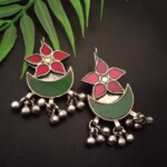 Floral red green chaand