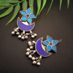 Floral firozi blue chaand