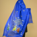 Pattachitra Hand-painted Munga Silk Dupatta