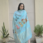 Pichwai Chanderi Silk Hand Painted Dupatta