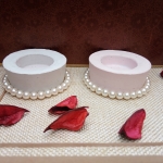 Pearly Pastel Tealight Holder – Set of 2