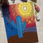Doodled Cactus