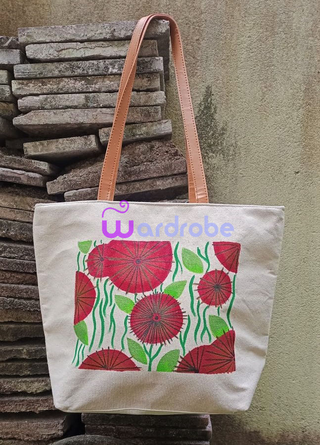 Hand painted shopping bags