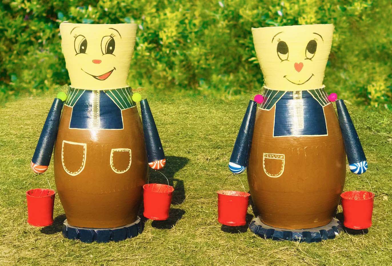 Pair of Doll Planter