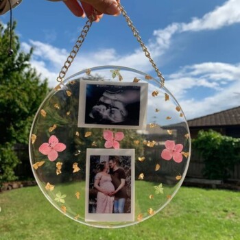 Clear Resin Hanging Frame