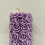 Purple Colour Flower Candles