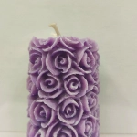 Purple Colour Flower Candles