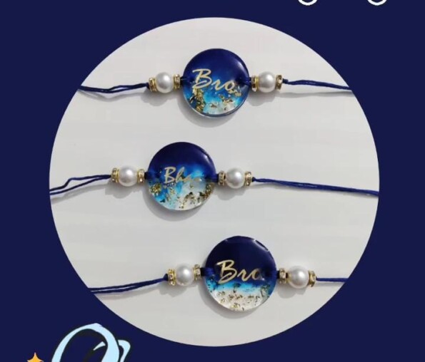 Round Resin Rakhi