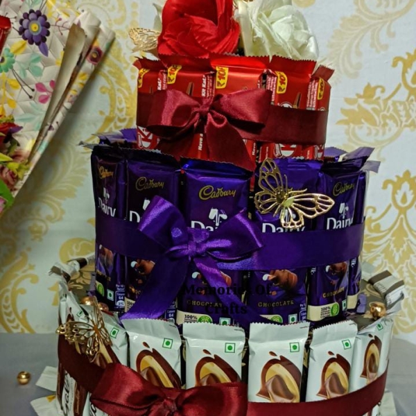 Customised Chocolate and wine gift hampers | HandMade Gifts