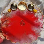 Resin Pooja Thali / Platter with Ganeshji
